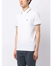 Polo brodé blanc BOSS