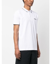 Polo brodé blanc BOSS