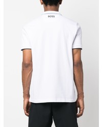 Polo brodé blanc BOSS