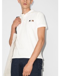 Polo brodé blanc MAISON KITSUNÉ