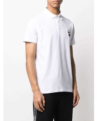 Polo brodé blanc Karl Lagerfeld