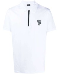 Polo brodé blanc Karl Lagerfeld