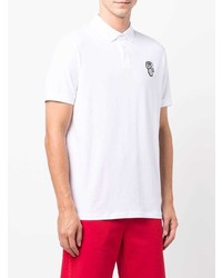 Polo brodé blanc Karl Lagerfeld