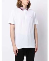 Polo brodé blanc BOSS