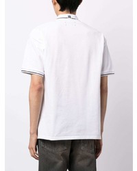 Polo brodé blanc Amiri