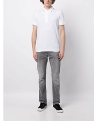 Polo brodé blanc BOSS