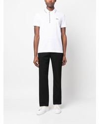 Polo brodé blanc BOSS