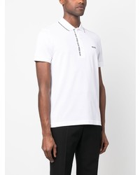 Polo brodé blanc BOSS