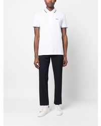 Polo brodé blanc BOSS