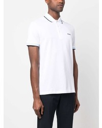 Polo brodé blanc BOSS