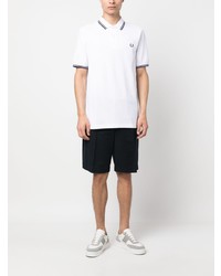 Polo brodé blanc Fred Perry