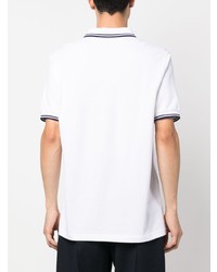 Polo brodé blanc Fred Perry