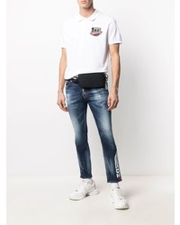 Polo brodé blanc DSQUARED2