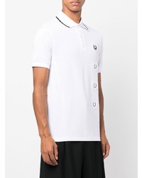 Polo brodé blanc Raf Simons X Fred Perry