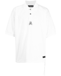 Polo brodé blanc Mastermind Japan