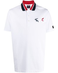 Polo brodé blanc Paul & Shark