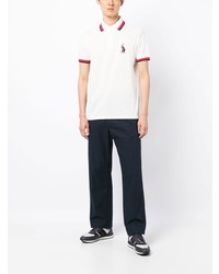 Polo brodé blanc Paul Smith