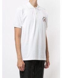 Polo brodé blanc A Bathing Ape