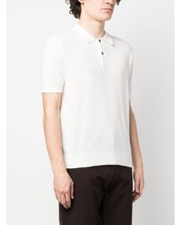 Polo brodé blanc Stussy