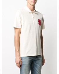 Polo brodé blanc Sandro Paris