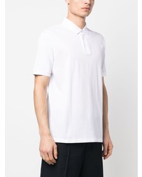 Polo brodé blanc Emporio Armani