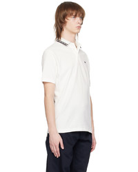 Polo brodé blanc Emporio Armani