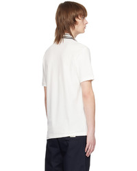 Polo brodé blanc Emporio Armani