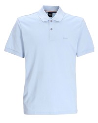 Polo brodé bleu clair BOSS