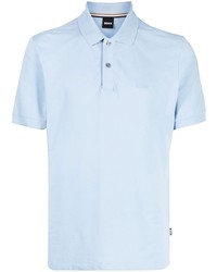 Polo brodé bleu clair BOSS