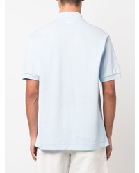 Polo brodé bleu clair Lacoste