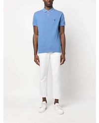 Polo brodé bleu clair Polo Ralph Lauren