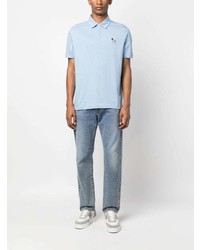 Polo brodé bleu clair PS Paul Smith