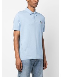 Polo brodé bleu clair PS Paul Smith