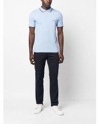 Polo brodé bleu clair Fay