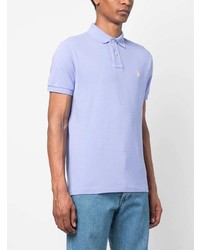 Polo brodé bleu clair Polo Ralph Lauren