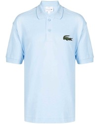 Polo brodé bleu clair Lacoste