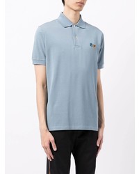 Polo brodé bleu clair Paul Smith