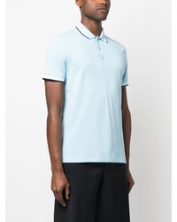 Polo brodé bleu clair BOSS