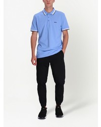 Polo brodé bleu clair BOSS