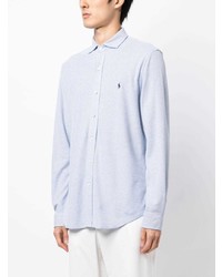 Polo brodé bleu clair Polo Ralph Lauren