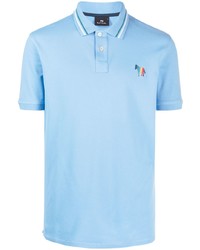 Polo brodé bleu clair PS Paul Smith