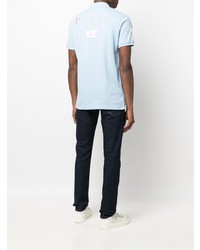 Polo brodé bleu clair Philipp Plein