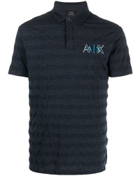 Polo brodé bleu marine Armani Exchange