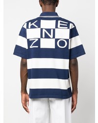 Polo brodé bleu marine Kenzo