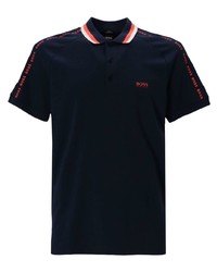 Polo brodé bleu marine BOSS