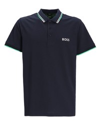 Polo brodé bleu marine BOSS