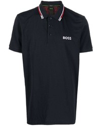 Polo brodé bleu marine BOSS