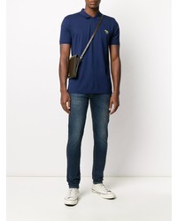 Polo brodé bleu marine PS Paul Smith