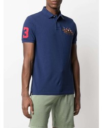 Polo brodé bleu marine Polo Ralph Lauren