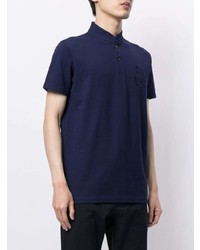 Polo brodé bleu marine Shanghai Tang